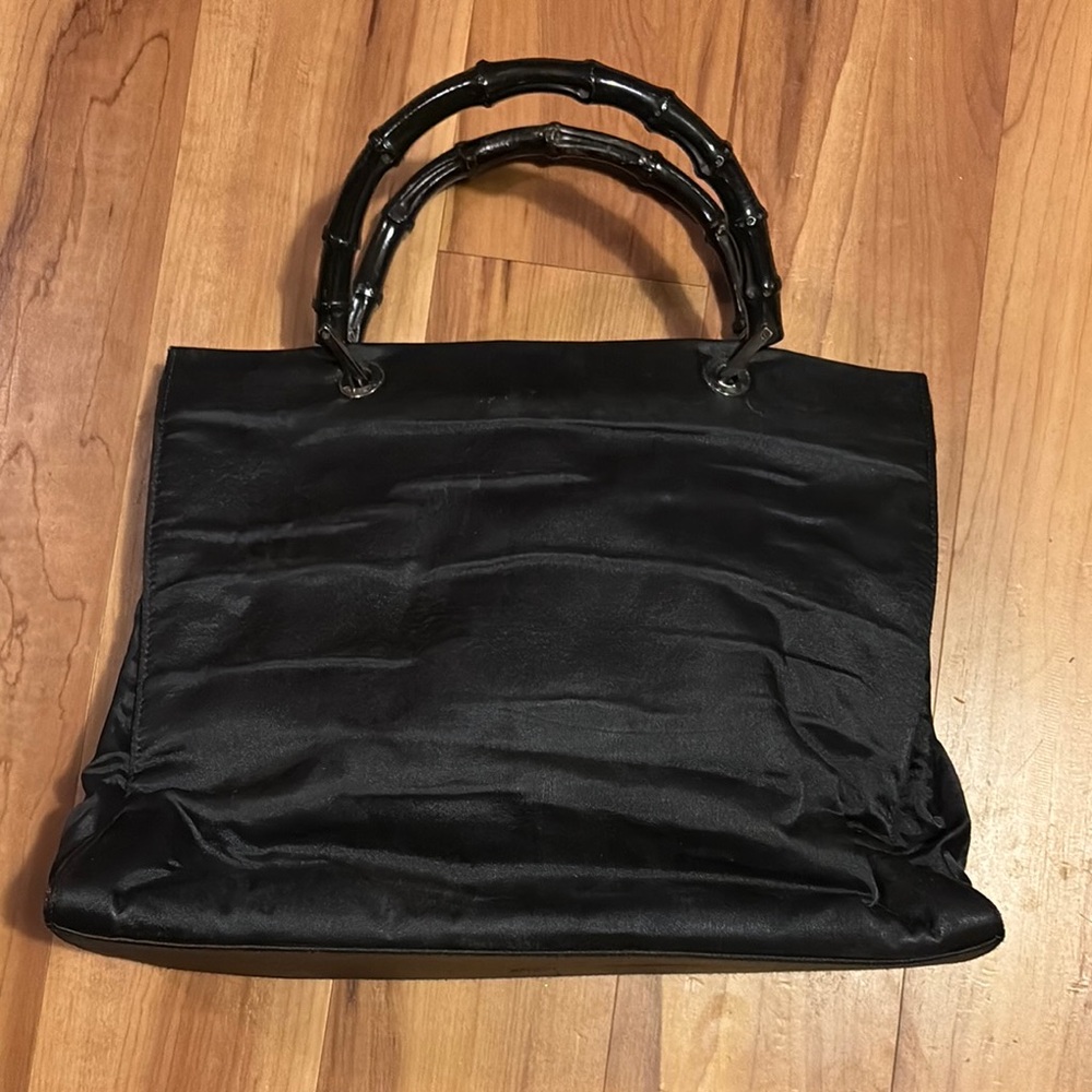 Gucci Black Nylon Tote Bag